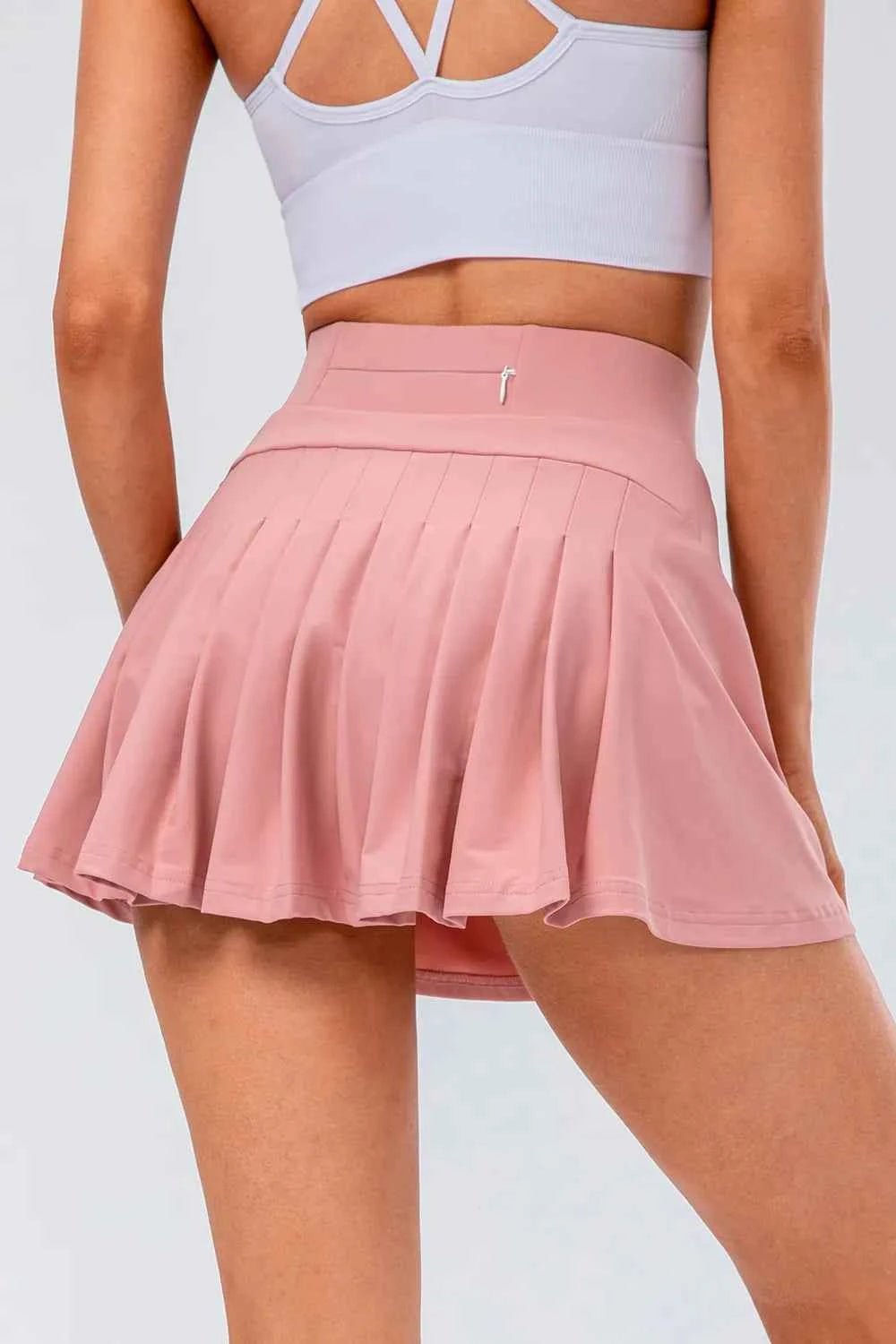 High Waist Pleated Active Skirt - Stylish Comfort for Every Move