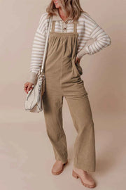 Square Neck Wide Strap Overalls — view 3