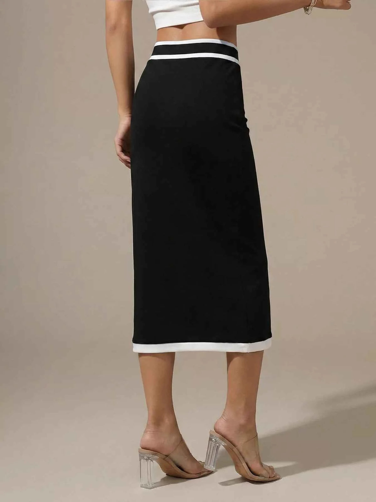Contrast Trim Skirt — view 4