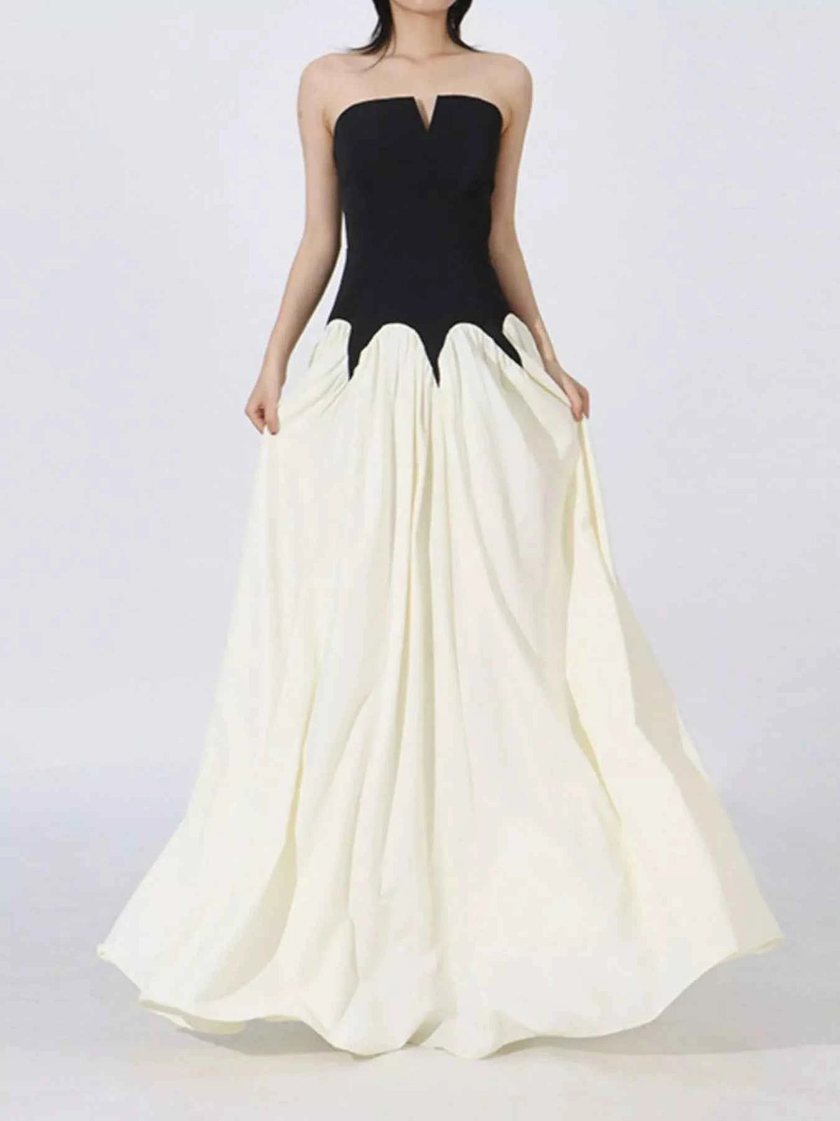 Two Tone Tube Maxi Dress — view 2