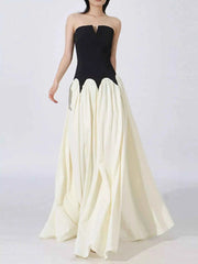 Two Tone Tube Maxi Dress — view 1