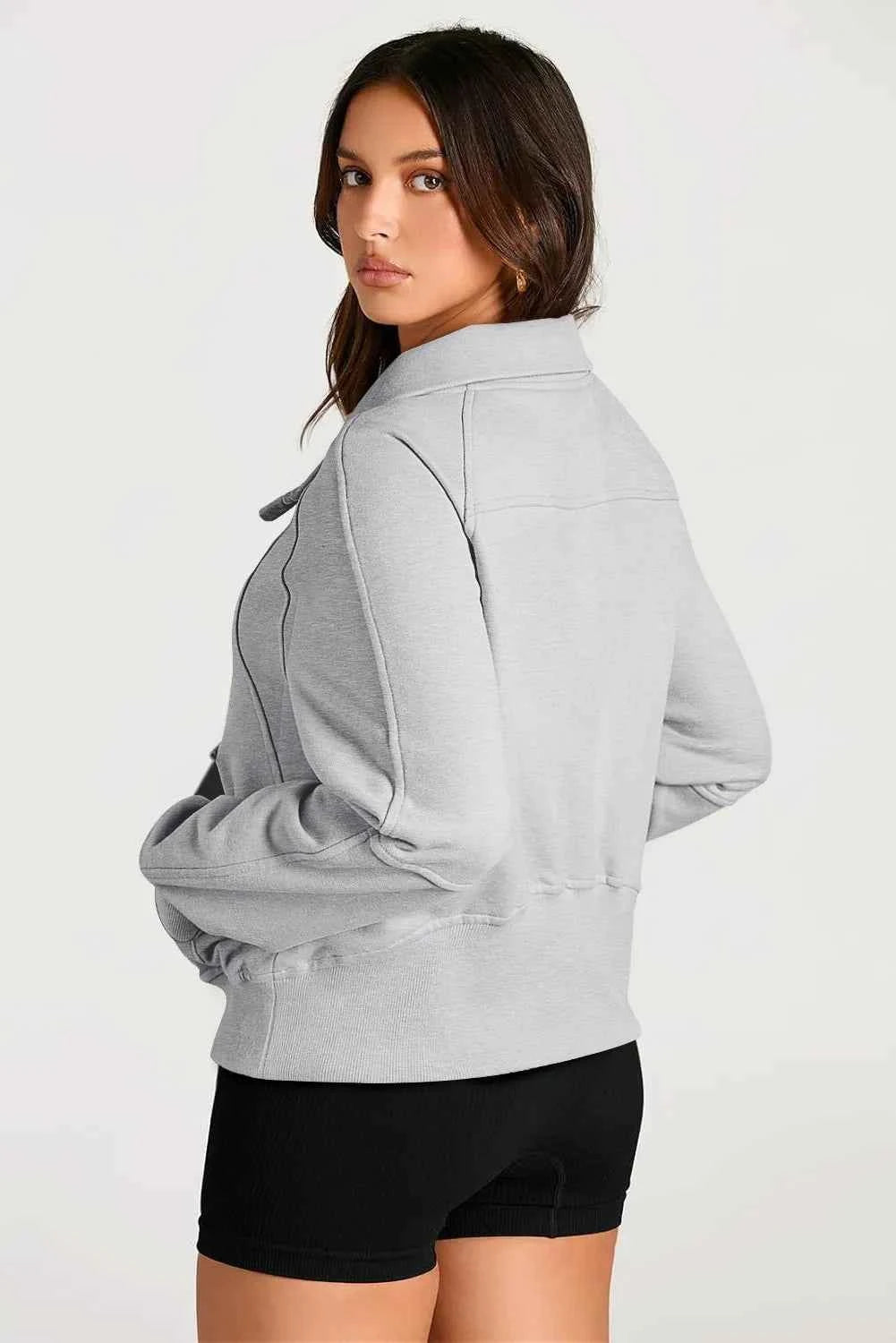 Half Zip Long Sleeve Sweatshirt — view 2