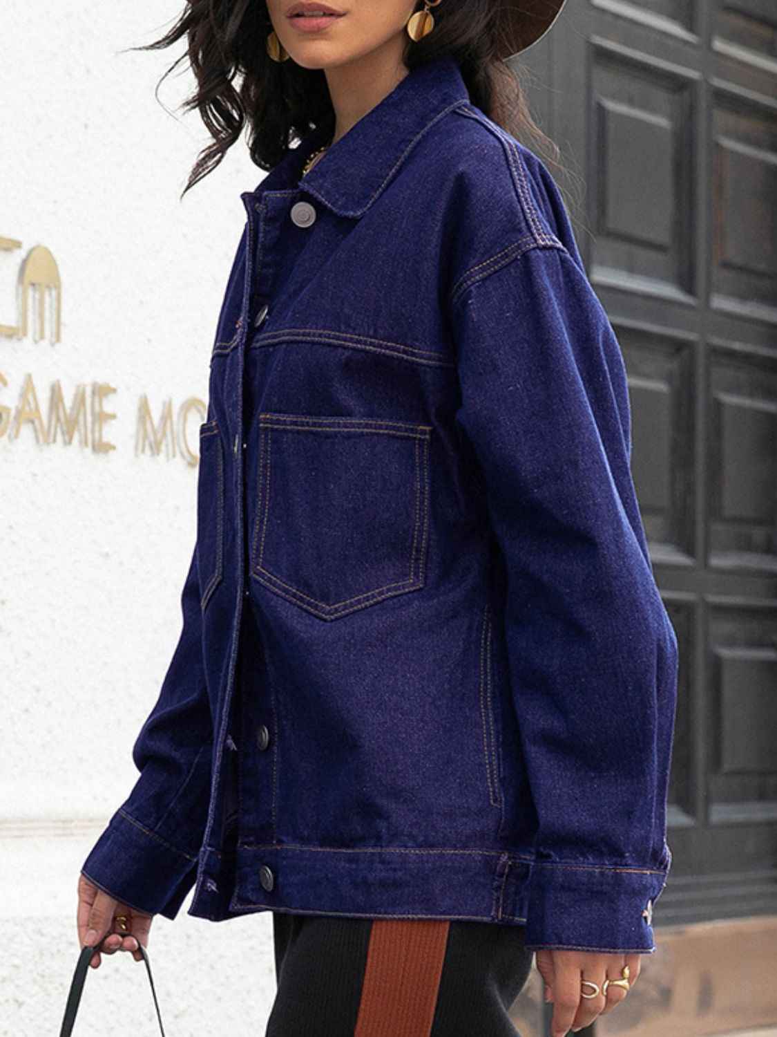 Buttoned Denim Jacket - Your Ultimate Stylish Companion — view 4