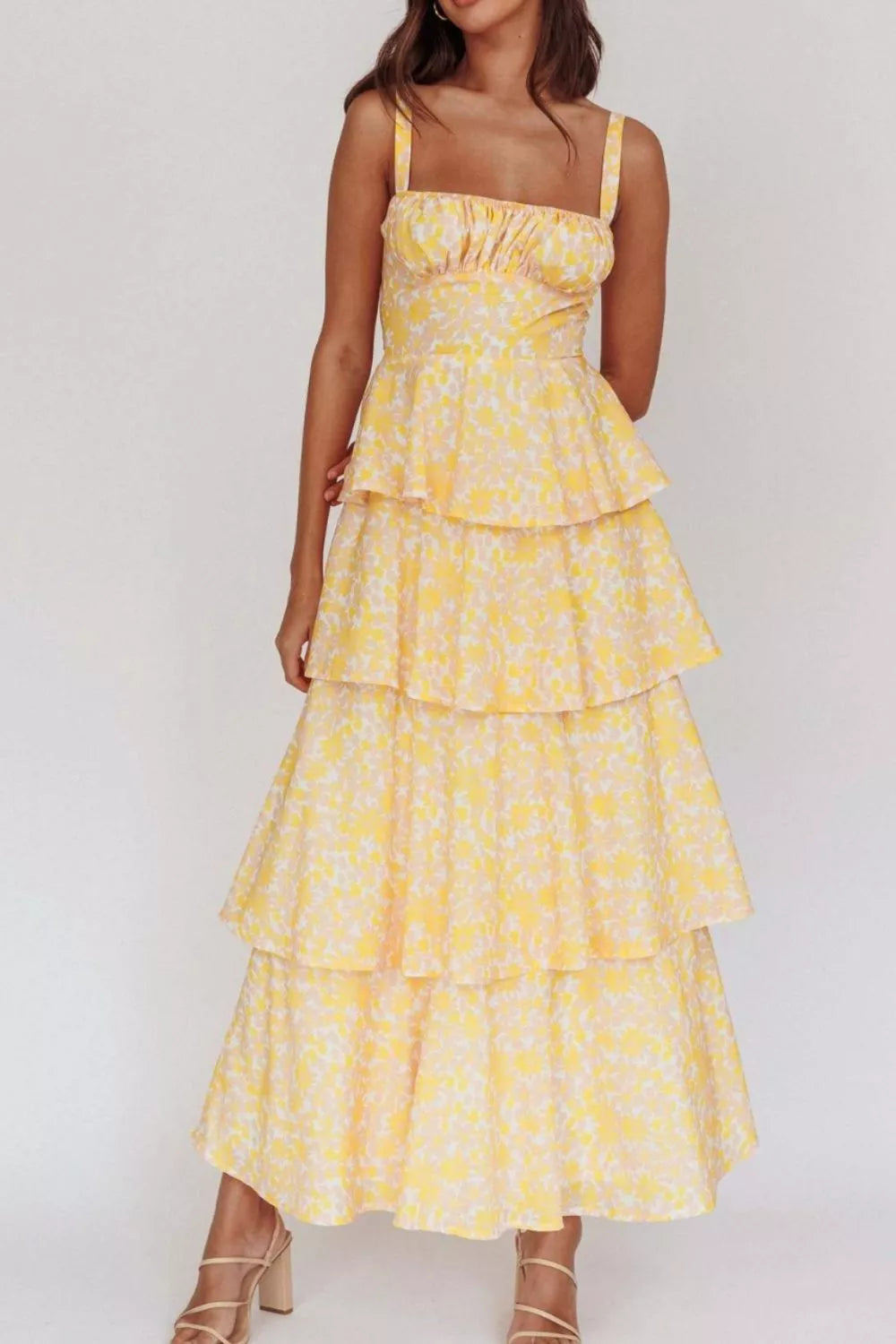 Floral Layered Maxi Dress — view 6