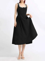 Flower Scoop Neck Sleeveless Dress — view 1