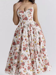 Sweetheart Neck A-Line Midi Dress — view 17