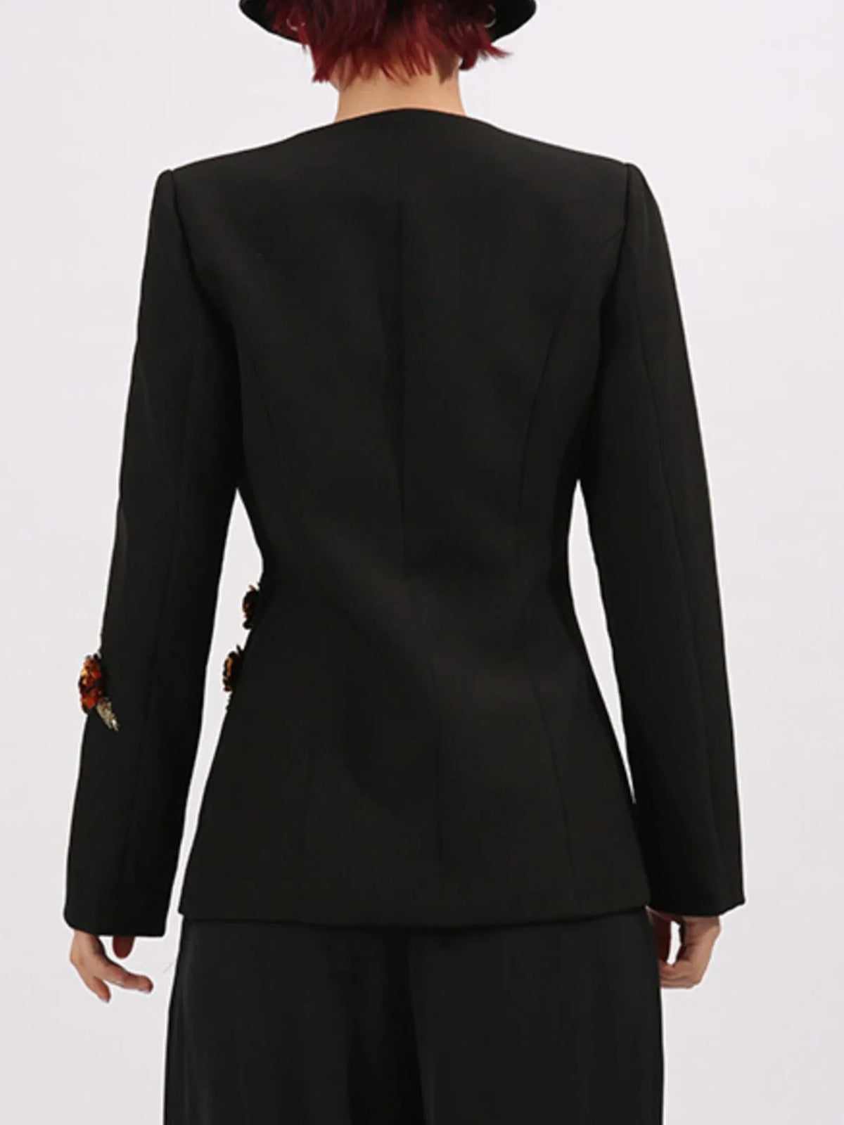 Embroidered Long Sleeve Blazer — view 10