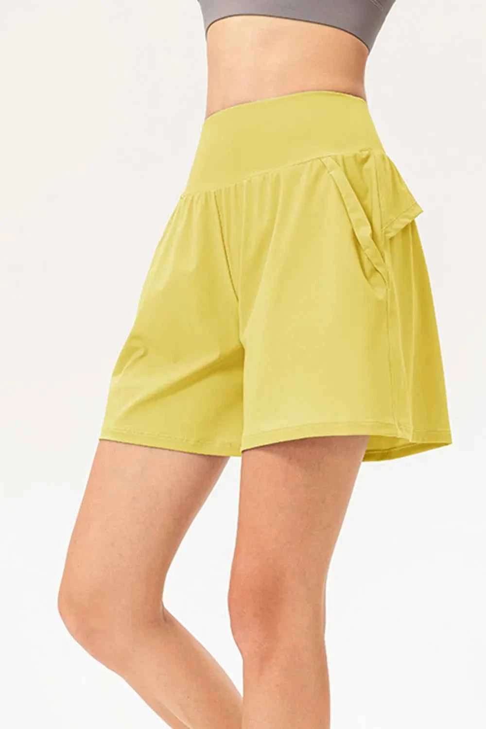 Pocketed Elastic Waist Active Shorts for Ultimate Comfort — view 6