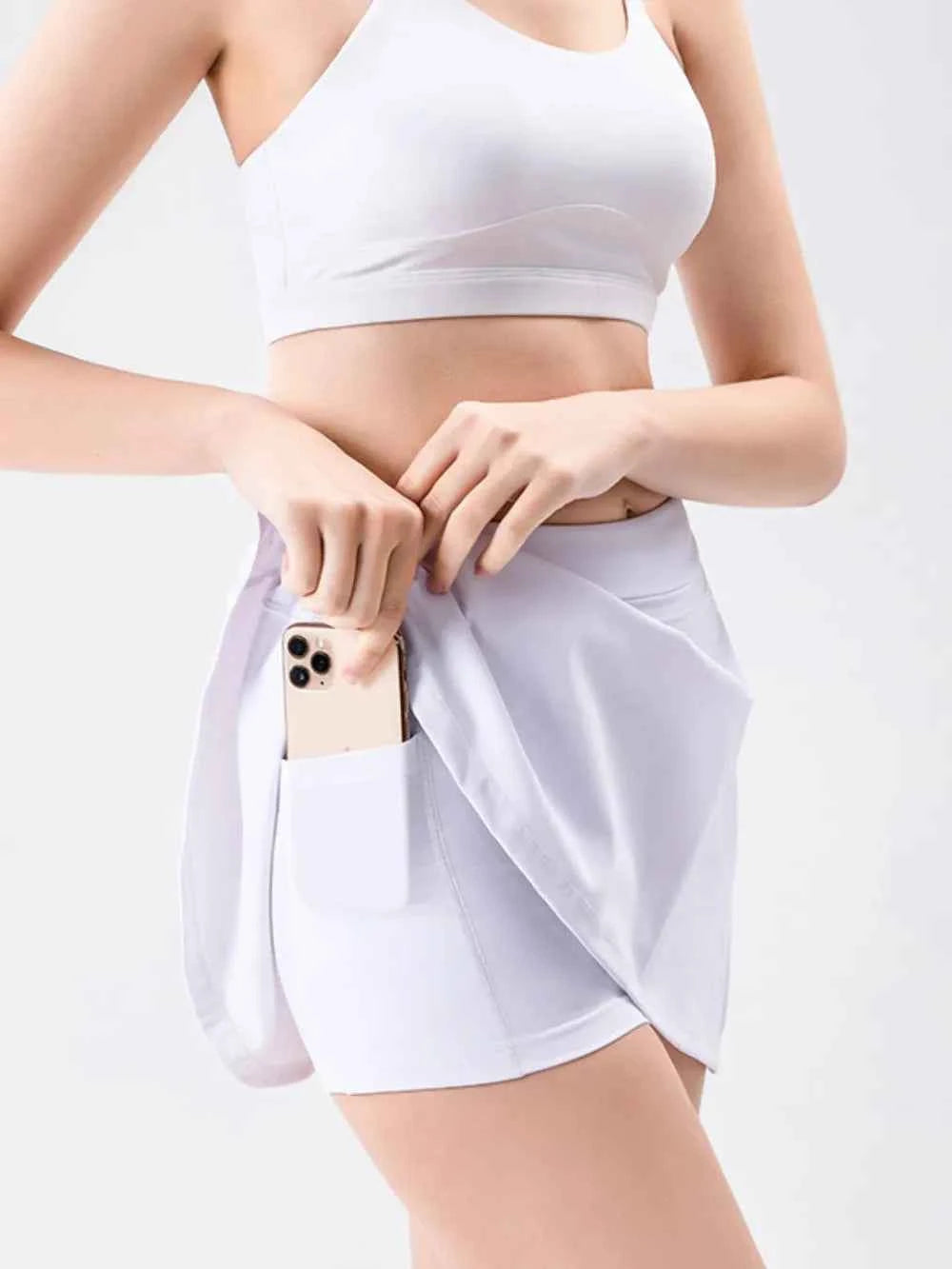 High Waist Active Skort with Pockets for Ultimate Comfort and Style — view 12