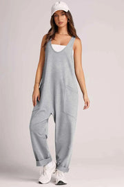 Lovelet V-Neck Wide Strap Overalls — view 3