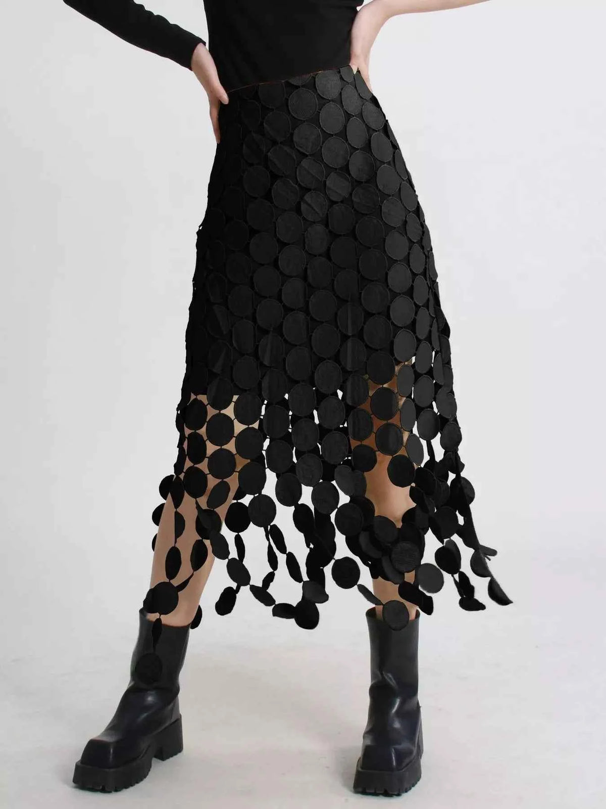 Fringe Midi Skirt
