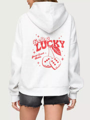 Drop Shoulder Graphic Hoodie with Kangaroo Pocket — view 6