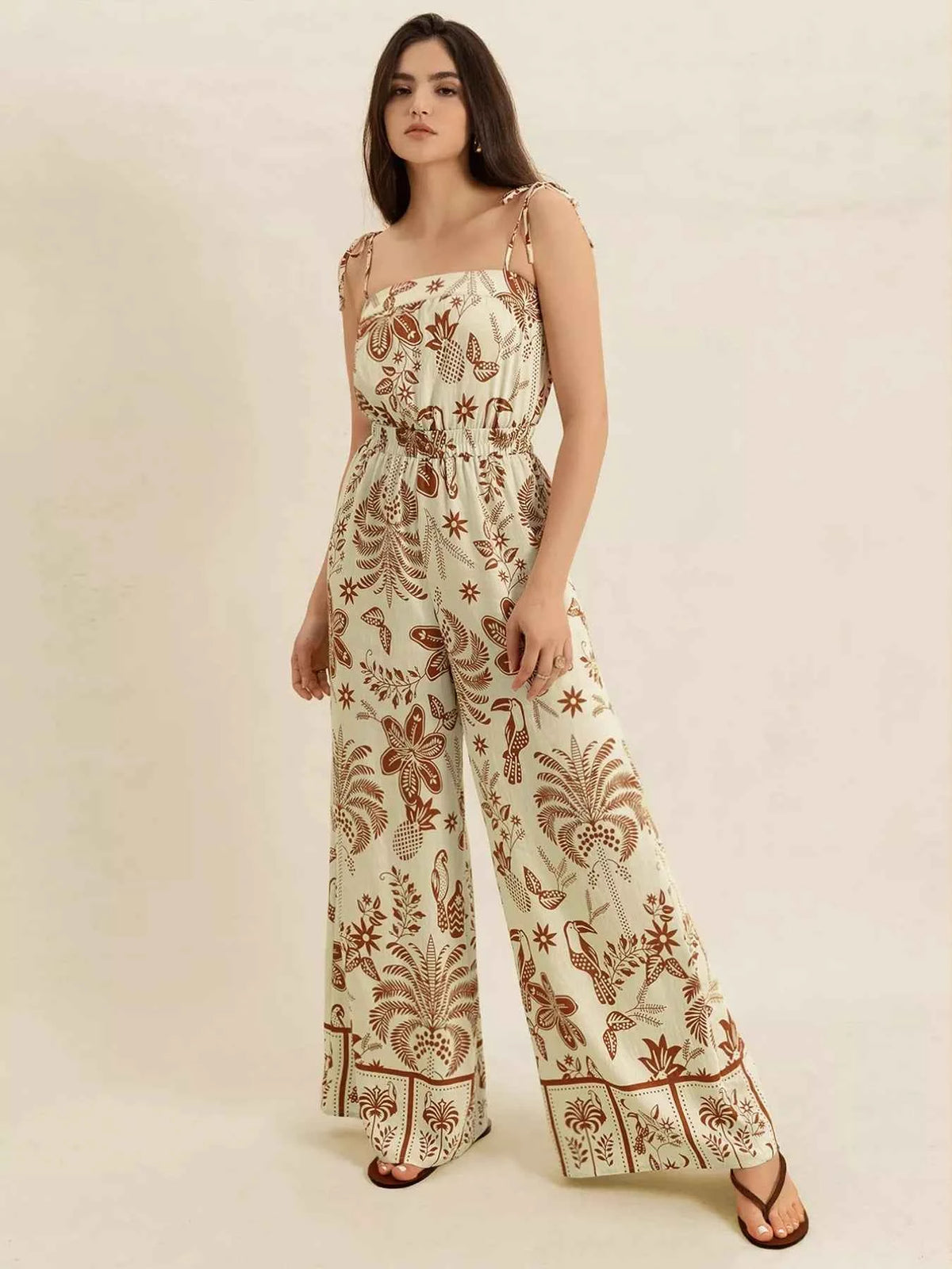 Tie Strap Wide Leg Jumpsuit — view 1