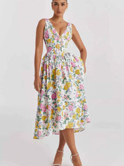V-Neck Sleeveless Midi Dress — view 4