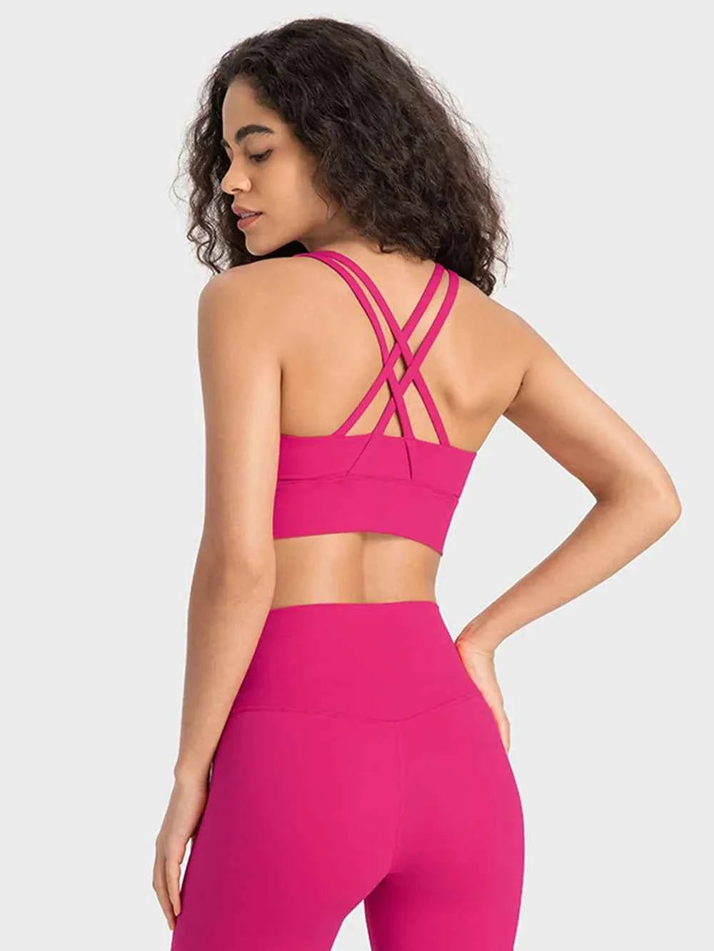 Millennia Crisscross Scoop Neck Active Tank — view 26