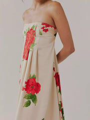 Floral Print Sleeveless Maxi Dress — view 21