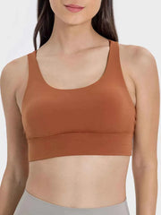 Millennia Crisscross Scoop Neck Active Tank — view 1