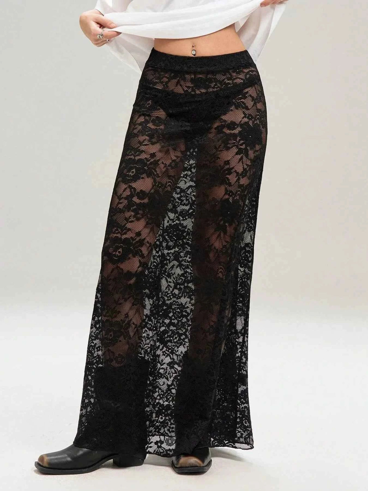 Lace Maxi Skirt — view 2