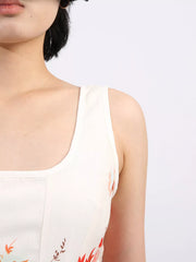 Floral Print Sleeveless A-Line Mini Dress — view 10