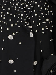 Pearl Embellished Double-Breasted Blazer — view 6