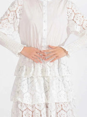 Lace Layered Long Sleeve Dress — view 4