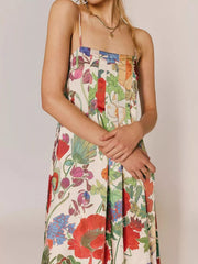 Floral Print Sleeveless Maxi Dress — view 12