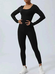 Twisted Backless Long Sleeve Jumpsuit — view 1