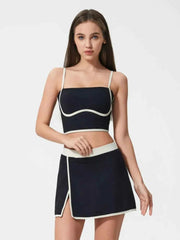 Contrast Trim Square Neck Active Cami - Stylish Comfort for Every Move — view 11