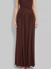 Ruched Sleeveless Maxi Dress — view 6