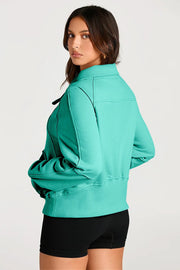 Half Zip Long Sleeve Sweatshirt — view 26