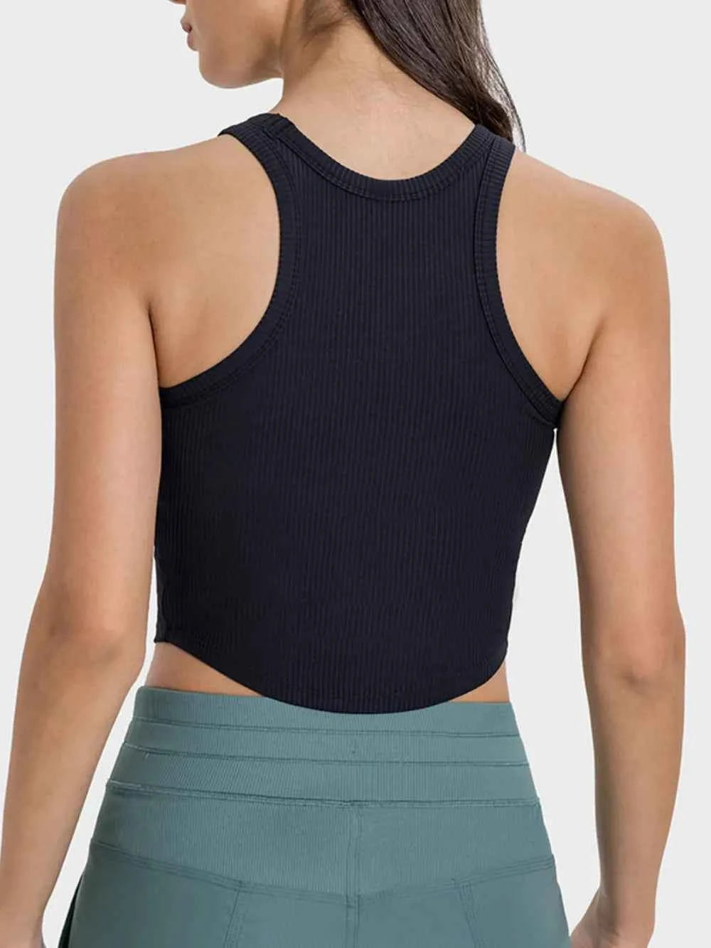 Round Neck Racerback Active Tank: Elevate Your Workout — view 5