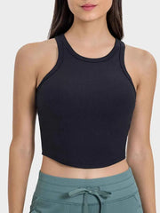 Round Neck Racerback Active Tank: Elevate Your Workout — view 4