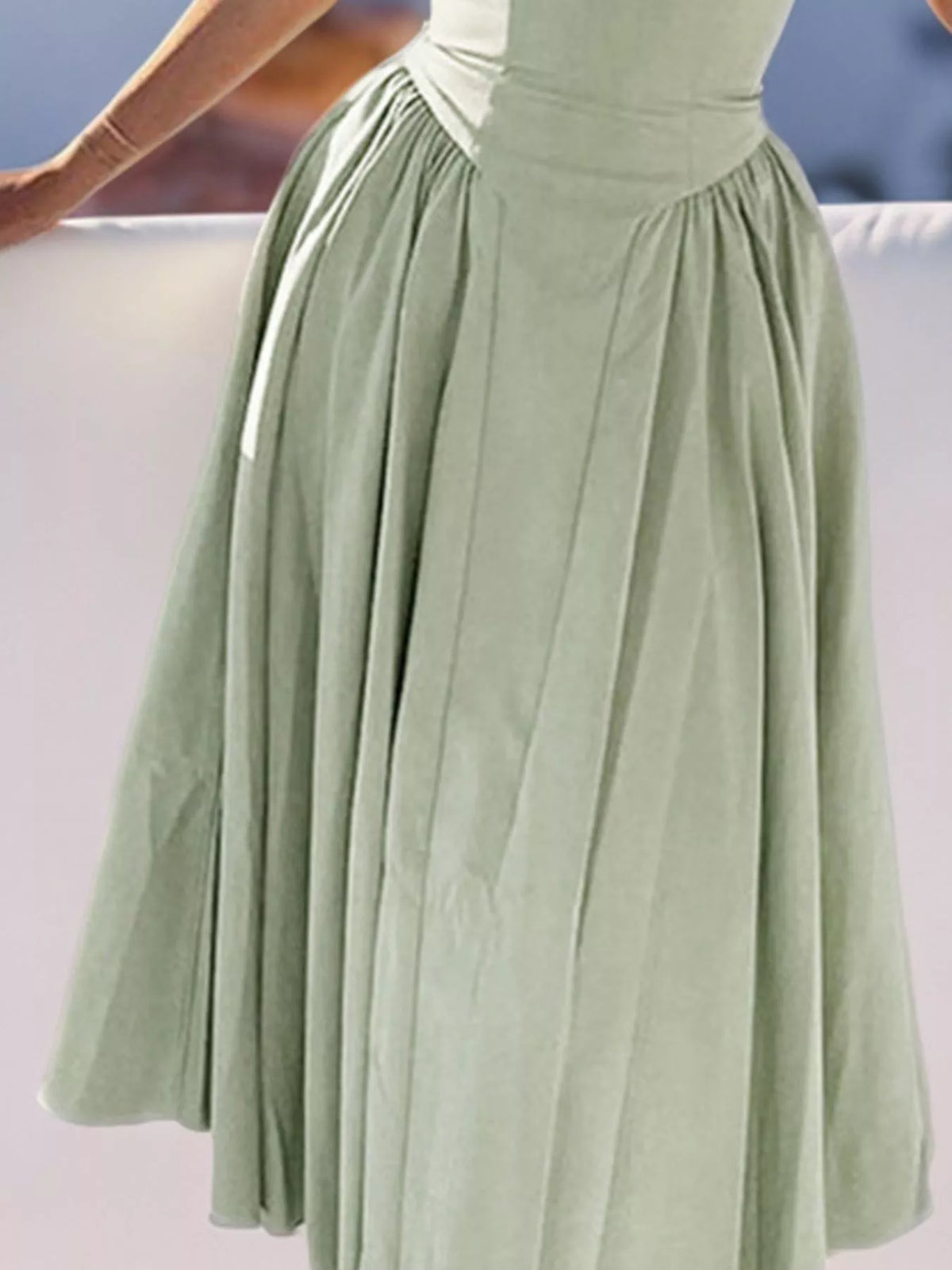 Sweetheart Neck Spaghetti Strap Midi Dress — view 15