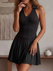 Sleeveless Pleated Active Dress – Comfort Meets Style — view 5