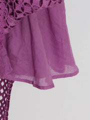 Lace Long Sleeve Midi Dress — view 8