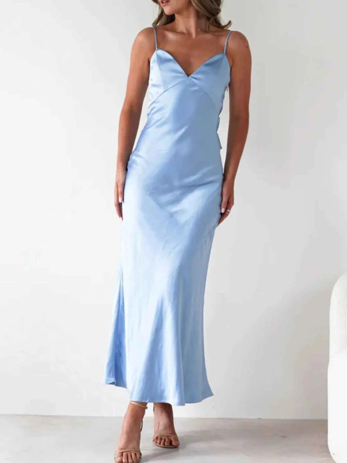 Satin Backless Cami Dress — view 3