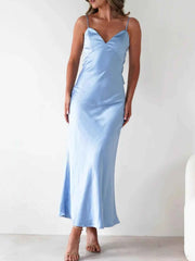 Satin Backless Cami Dress — view 3