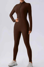 Half Zip Mock Neck Active Jumpsuit — view 3