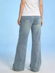 Wide Leg Wash Jeans - Effortless Style and Comfort — view 10