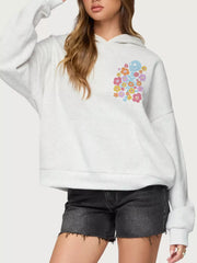 Drop Shoulder Graphic Hoodie with Kangaroo Pocket — view 10