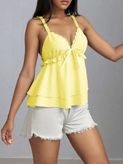 Lace Detail Layered Cami — view 6