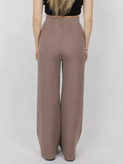 Ribbed Wide Leg Sweater Pants — view 8