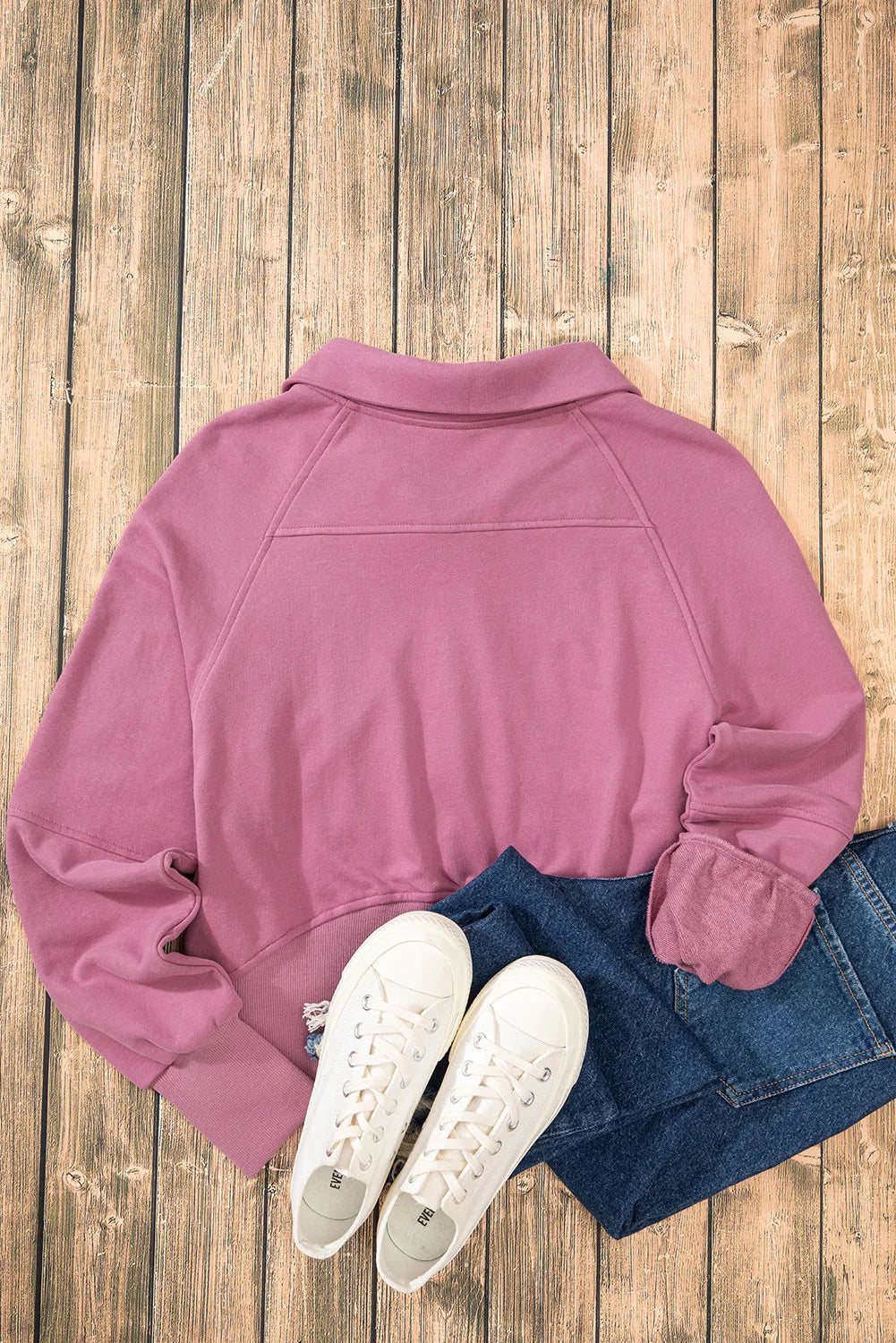 Half Zip Long Sleeve Sweatshirt — view 24