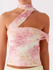 Floral Print Halter Neck Cami — view 2