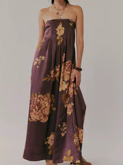 Floral Print Sleeveless Maxi Dress — view 16