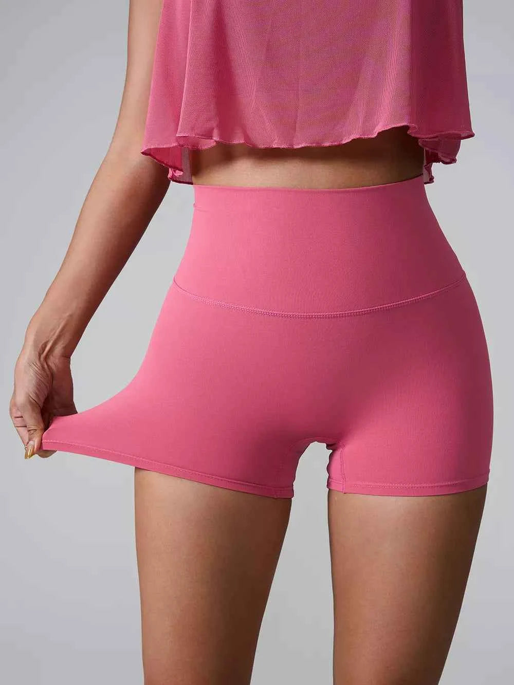 High Waist Active Shorts - Comfort Meets Performance — view 19