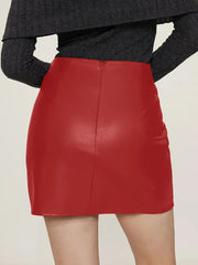 Chic Ruched Mini Skirt with Zipper – Elevate Your Style Effortlessly — view 20
