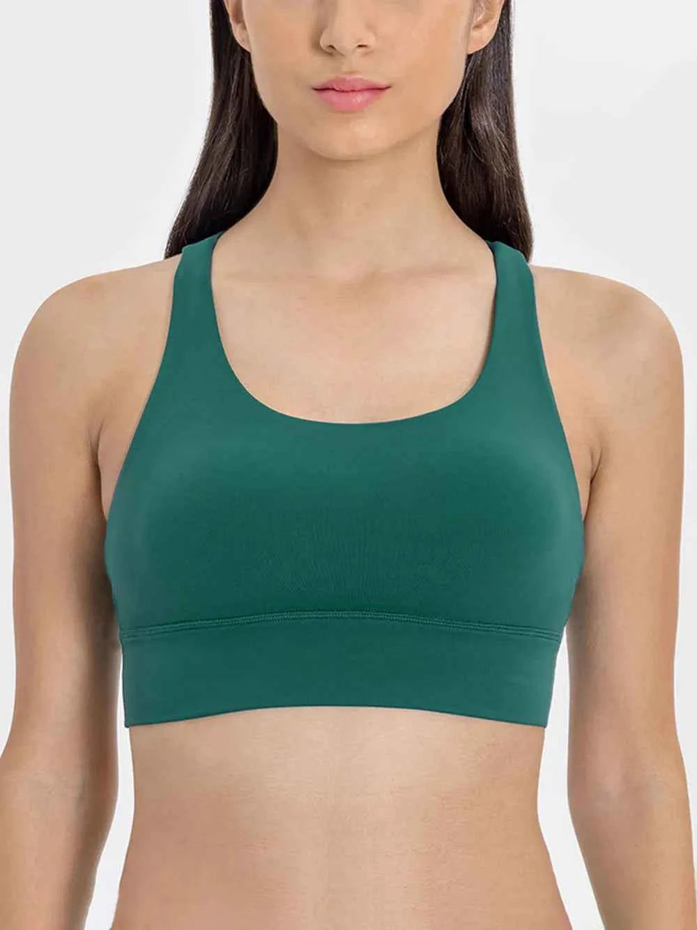 Millennia Crisscross Scoop Neck Active Tank — view 7