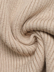 Ribbed Mock Neck Flare Sleeve Sweater Dress — view 10