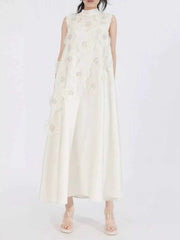 Floral Embellished Sleeveless Maxi Dress — view 3